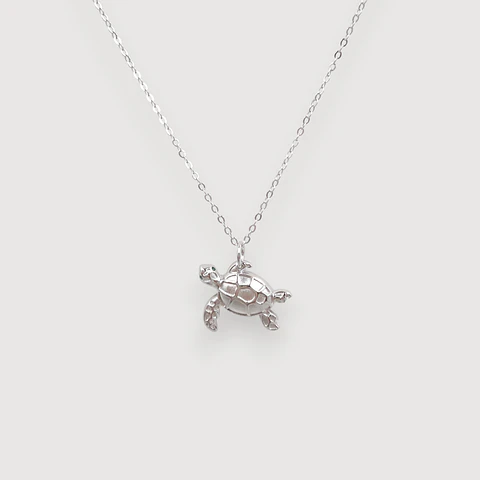 Collar Tortuga | Plata 925 baño de rodio