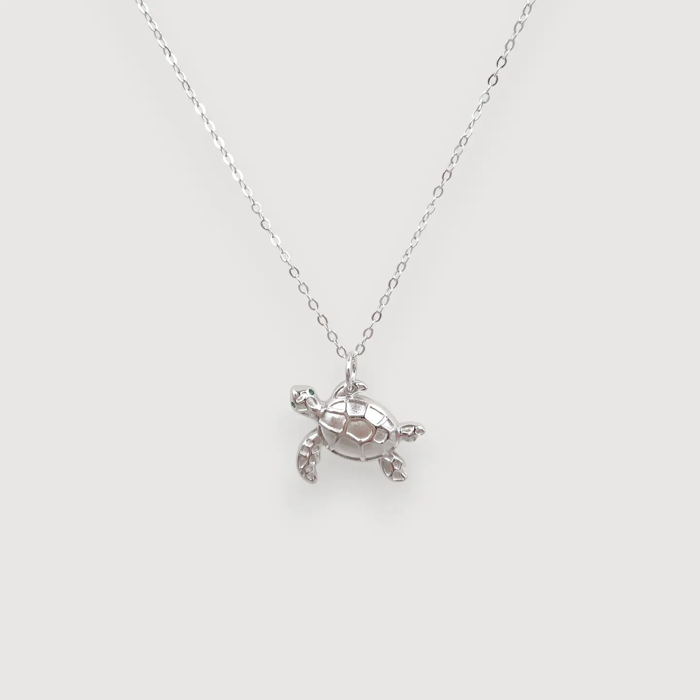 Collar Tortuga | Plata 925 baño de rodio 1