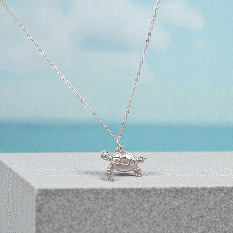 Collar Tortuga | Plata 925 baño de rodio