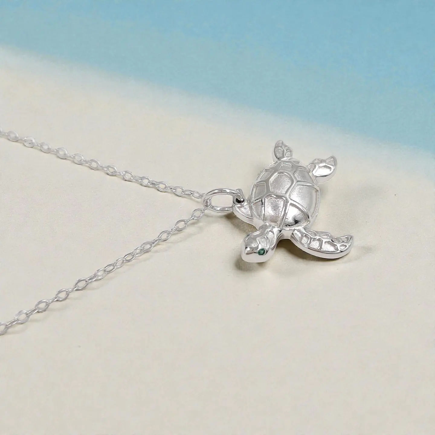 Collar Tortuga | Plata 925 baño de rodio 4
