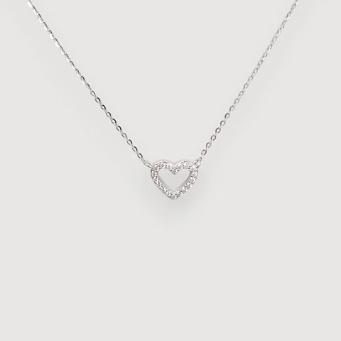 Collar Amore | Plata 925 baño de rodio
