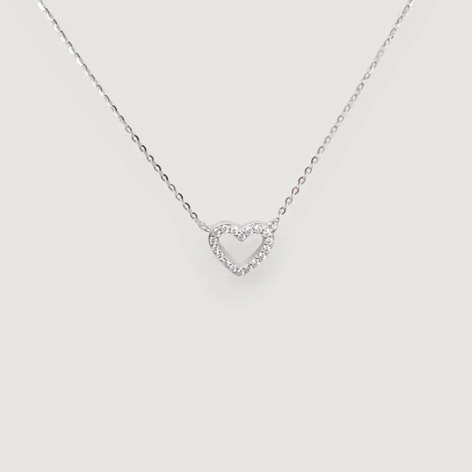 Collar Amore | Plata 925 baño de rodio 1