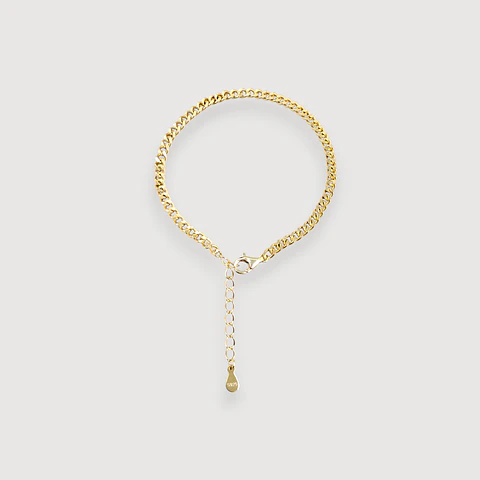 Pulsera Brío Grumet | Plata 925 baño de oro 18k