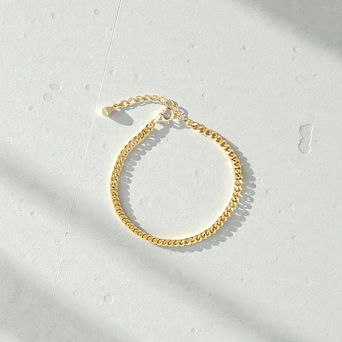 Pulsera Brío Grumet | Plata 925 baño de oro 18k