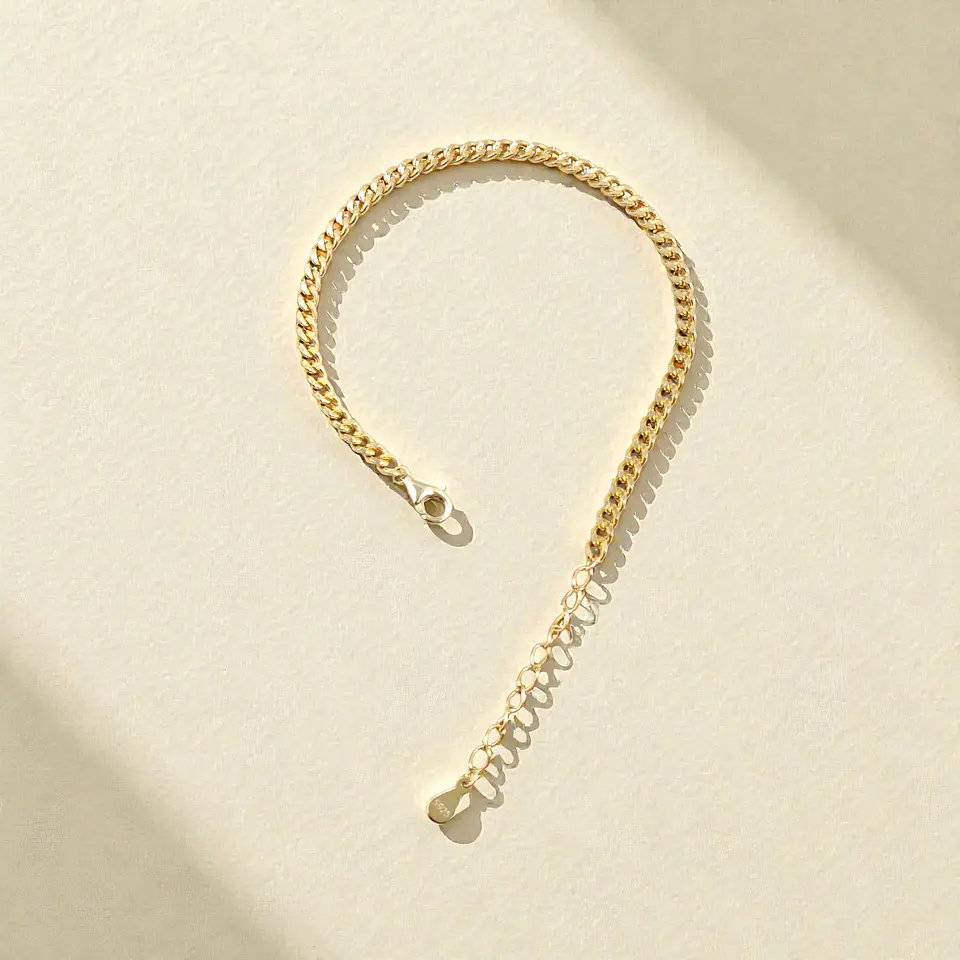 Pulsera Brío Grumet | Plata 925 baño de oro 18k 3
