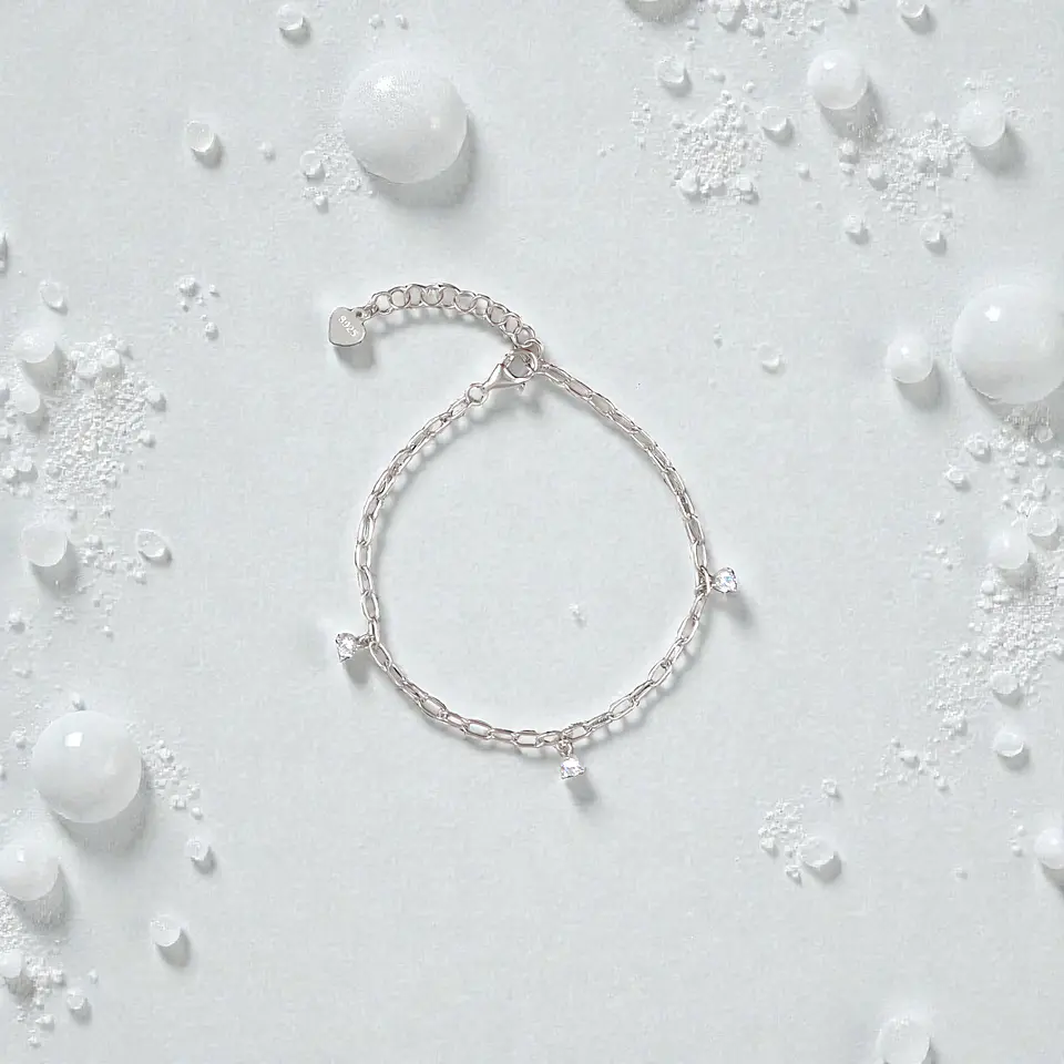 Pulsera Riviera | Plata 925 baño de rodio 2