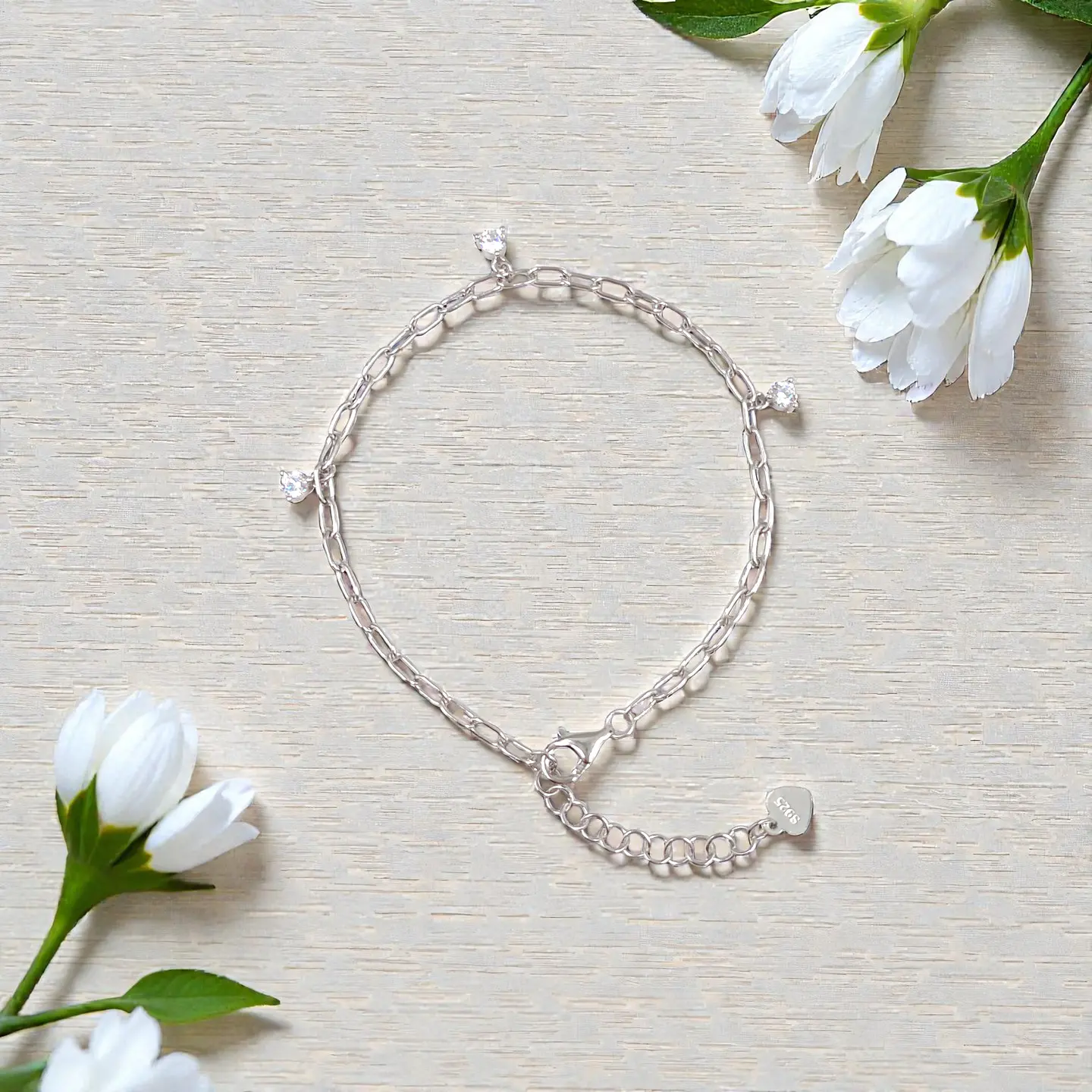 Pulsera Riviera | Plata 925 baño de rodio 3