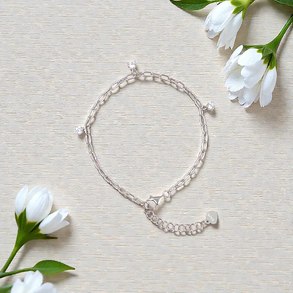 Pulsera Riviera | Plata 925 baño de rodio 3