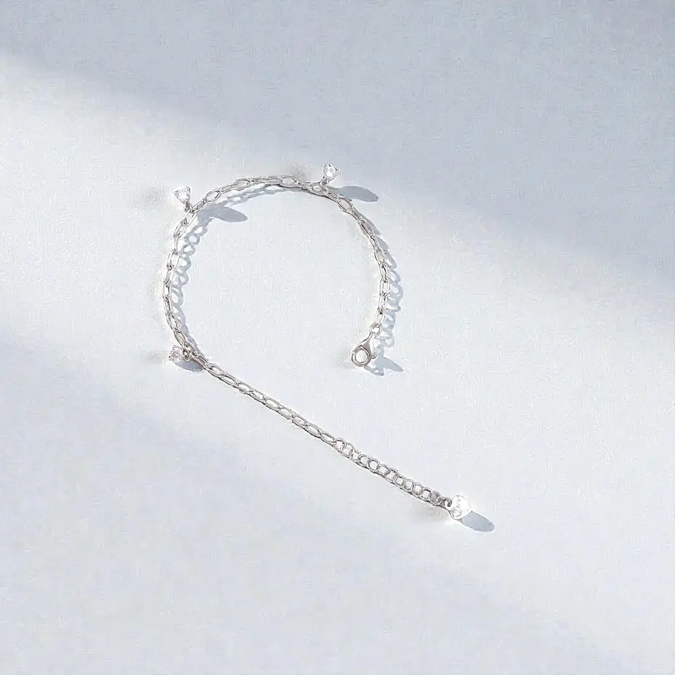 Pulsera Riviera | Plata 925 baño de rodio 4