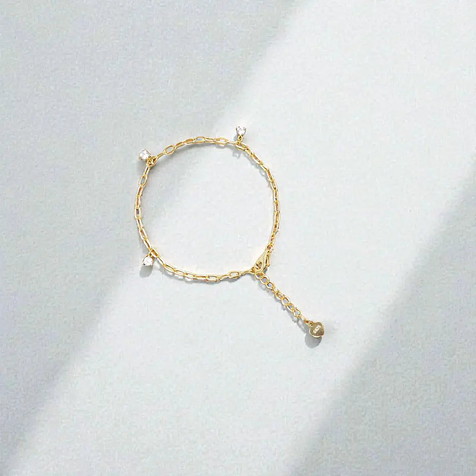 Pulsera Riviera | Plata 925 baño de oro 18k 2