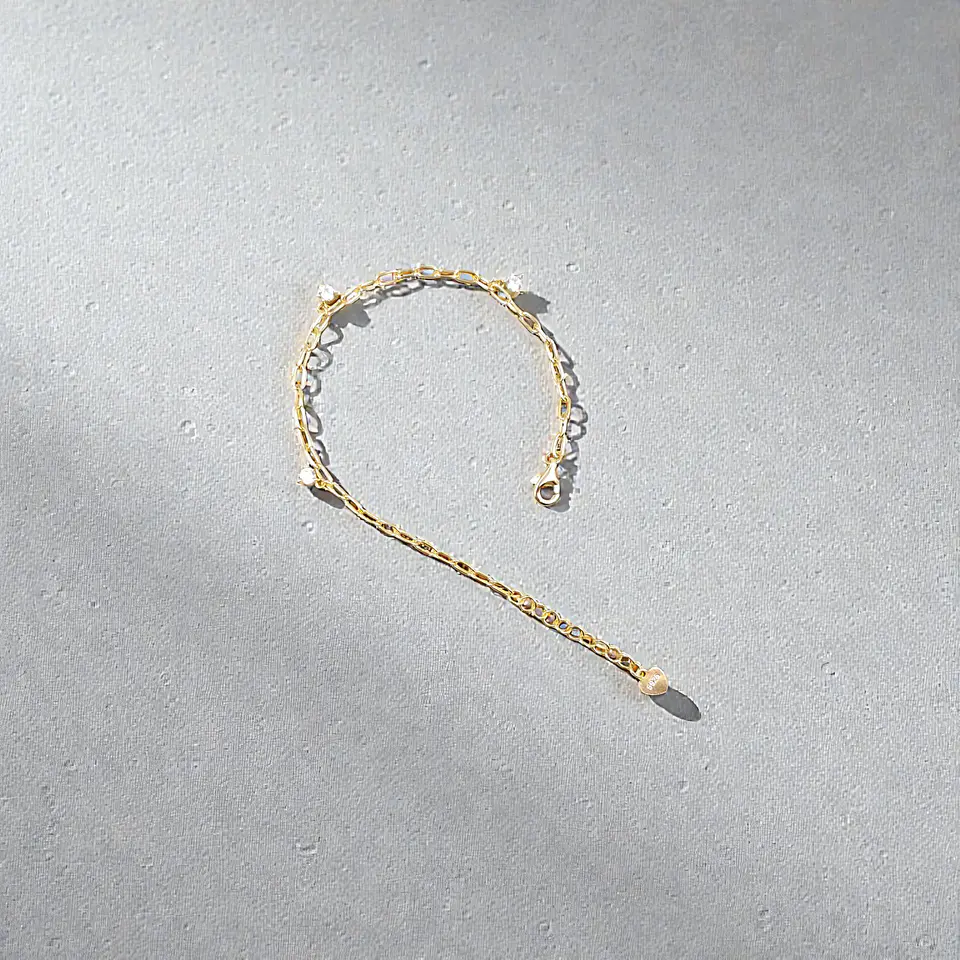 Pulsera Riviera | Plata 925 baño de oro 18k 4