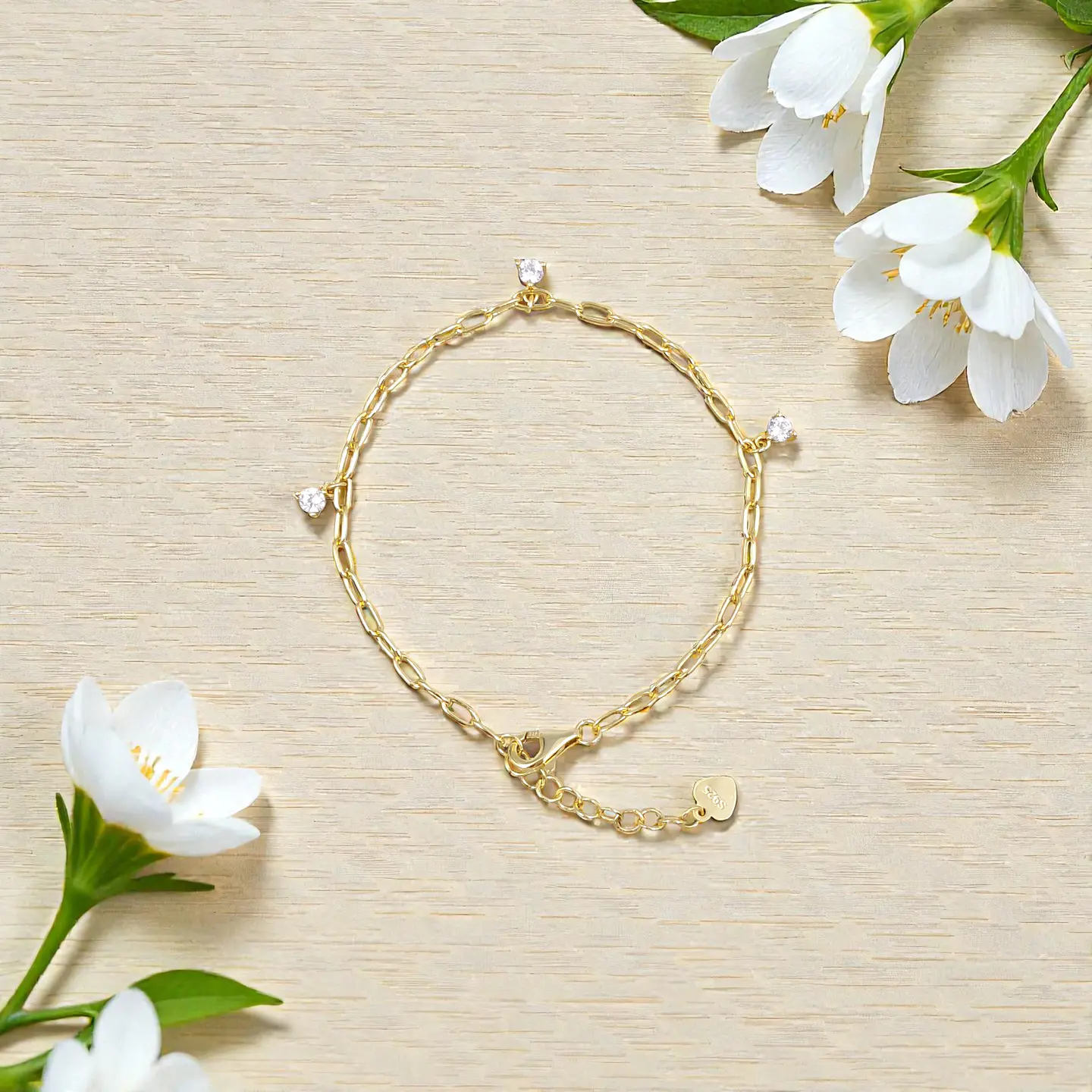 Pulsera Riviera | Plata 925 baño de oro 18k 5