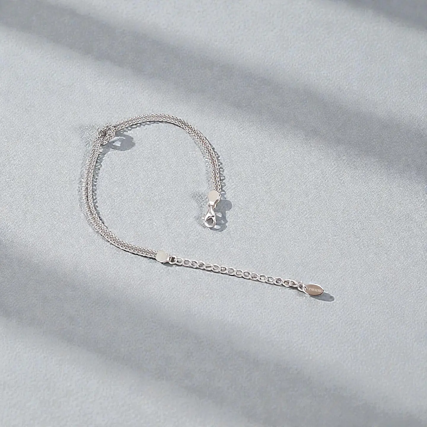 Pulsera Nudo | Plata 925 baño de rodio 3