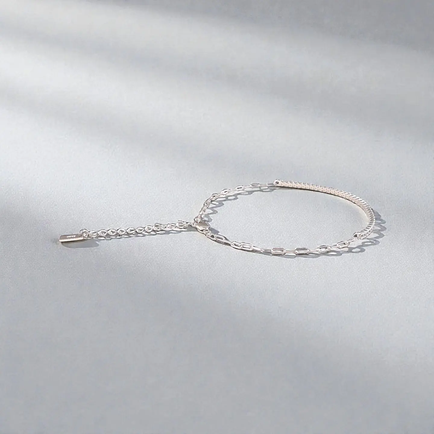Pulsera Laura | Plata 925 baño de rodio 3