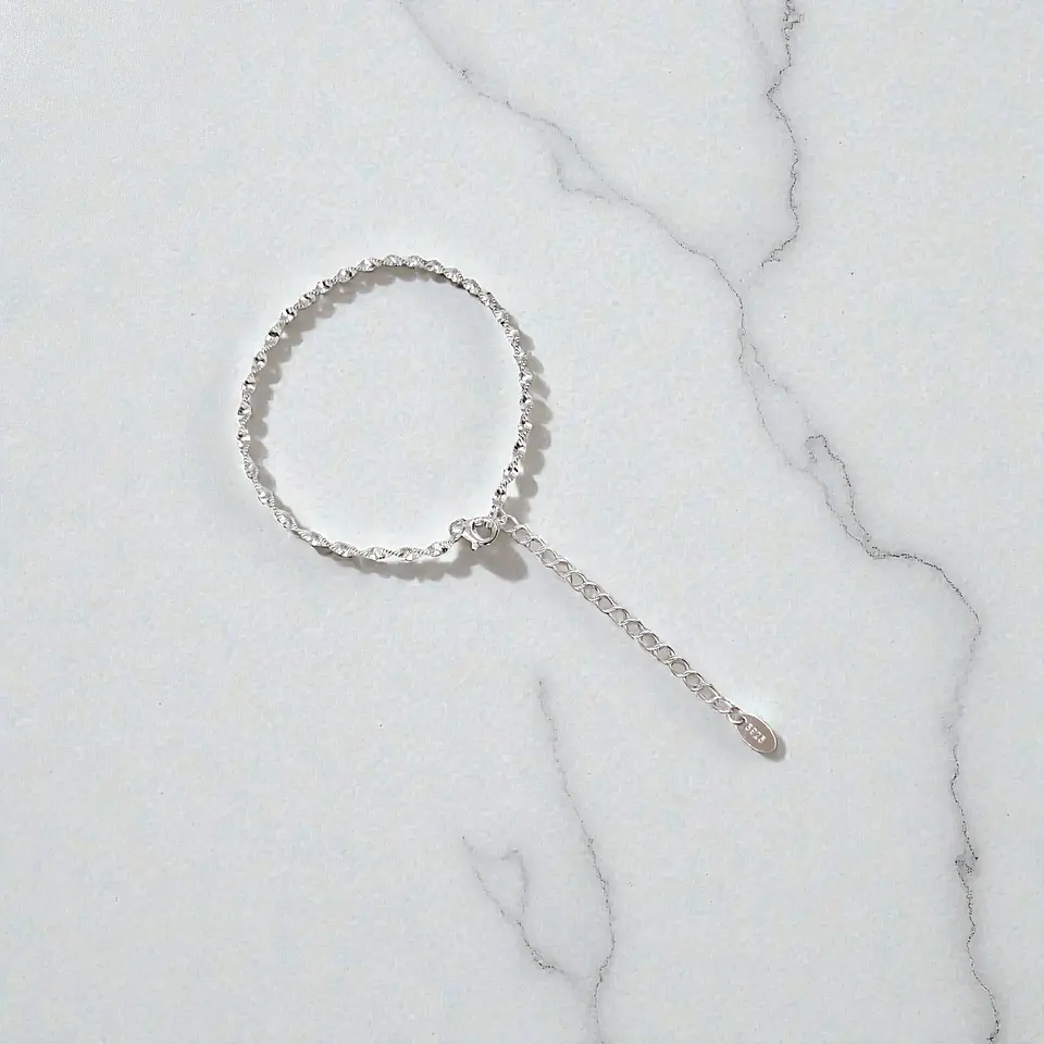 Pulsera Brisa | Plata 925 baño de rodio 3