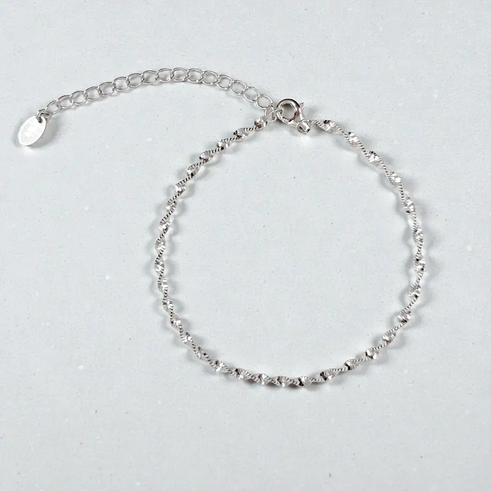 Pulsera Brisa | Plata 925 baño de rodio 5