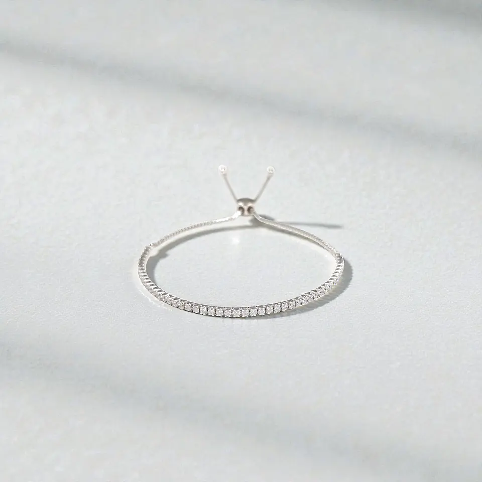 Pulsera Alianza | Plata 925 baño de rodio 3