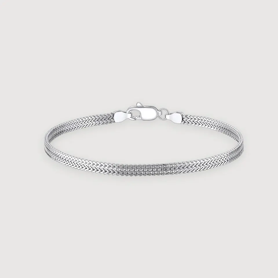 Pulsera Espiga | Plata 925 baño de rodio 1
