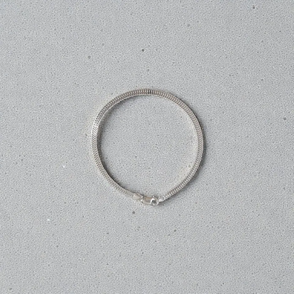 Pulsera Espiga | Plata 925 baño de rodio 3