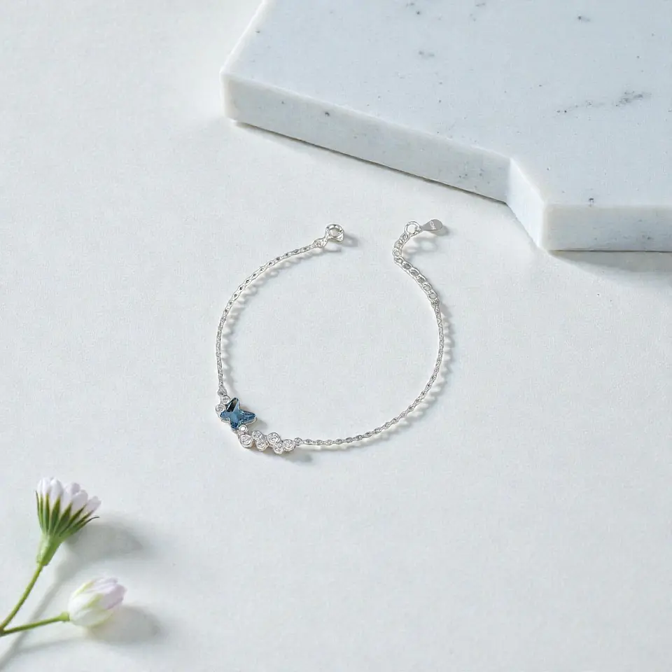 Pulsera Alaria | Plata 925 baño de rodio 2