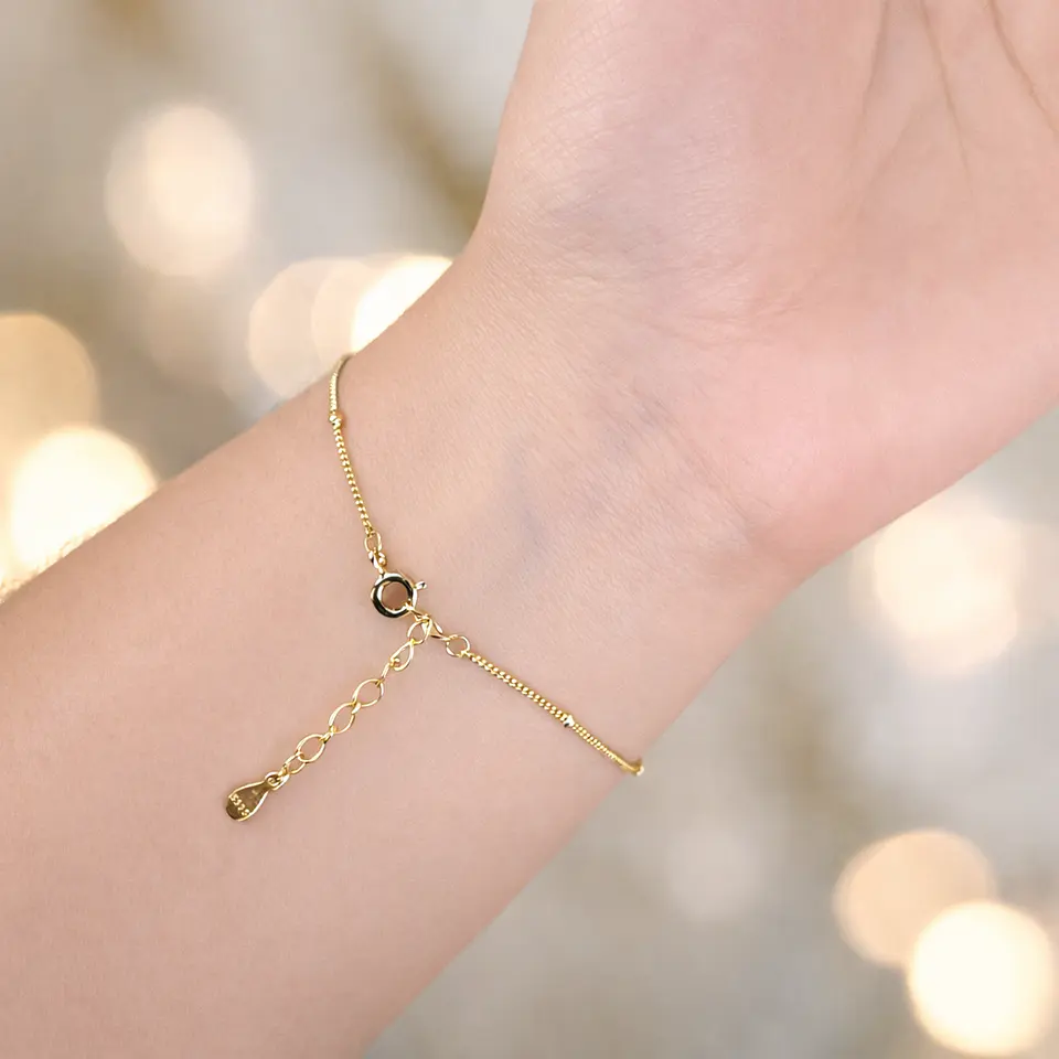 Pulsera Bruma | Plata 925 baño de oro 18k 8