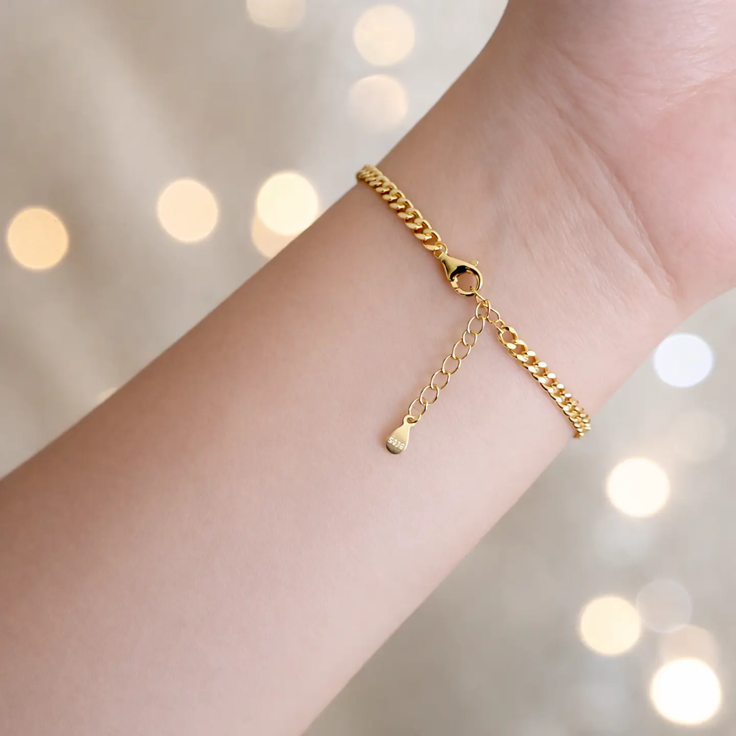 Pulsera Brío Grumet | Plata 925 baño de oro 18k 6