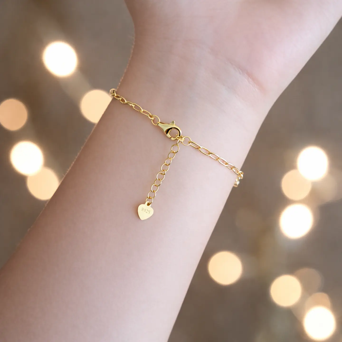 Pulsera Riviera | Plata 925 baño de oro 18k 7