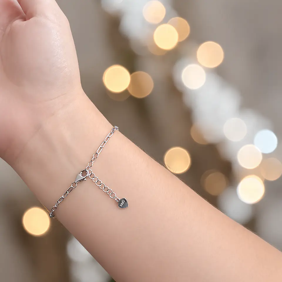 Pulsera Riviera | Plata 925 baño de rodio 7