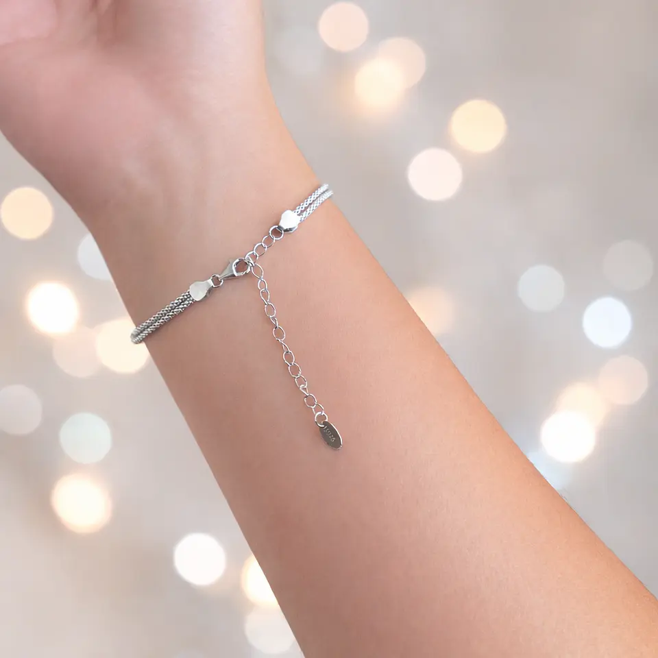 Pulsera Nudo | Plata 925 baño de rodio 6