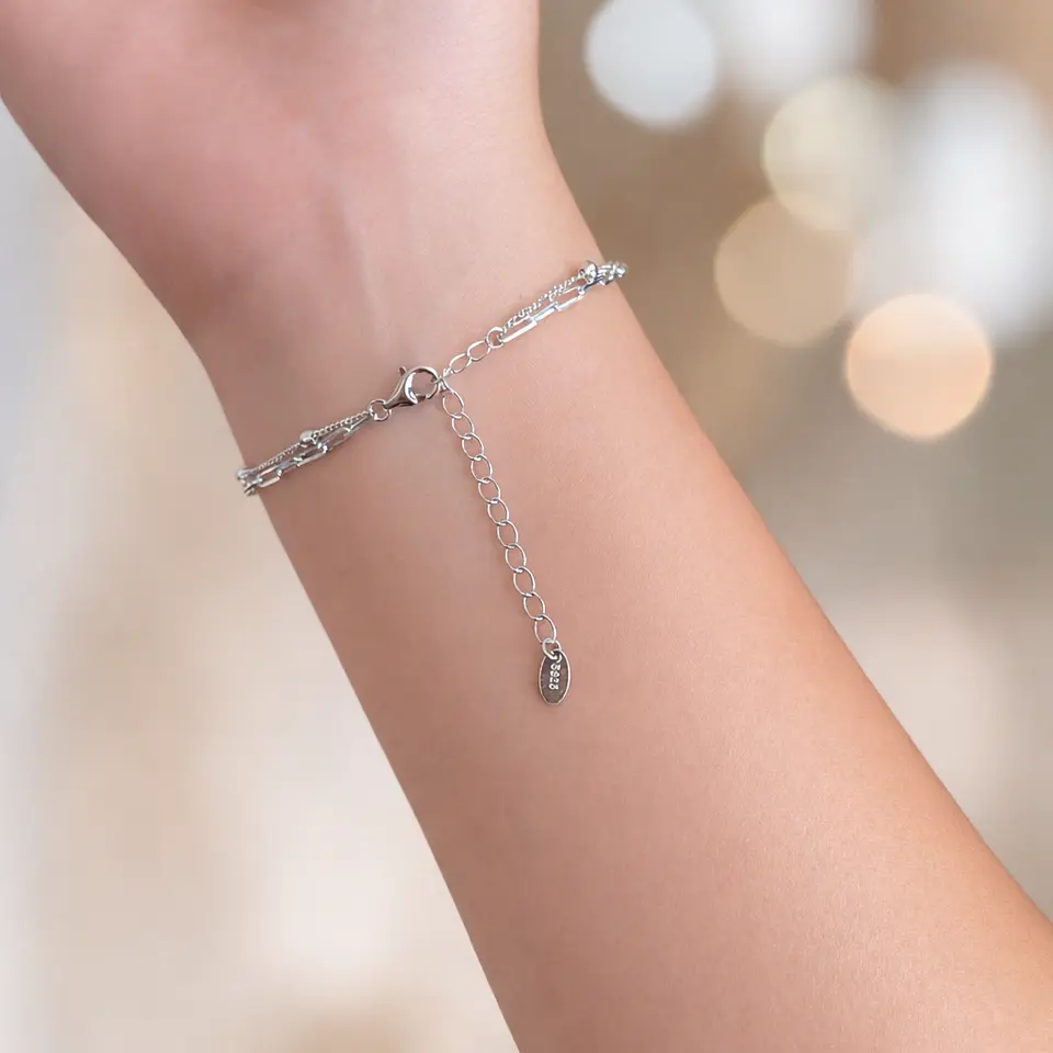 Pulsera Armonía | Plata 925 baño de rodio 6