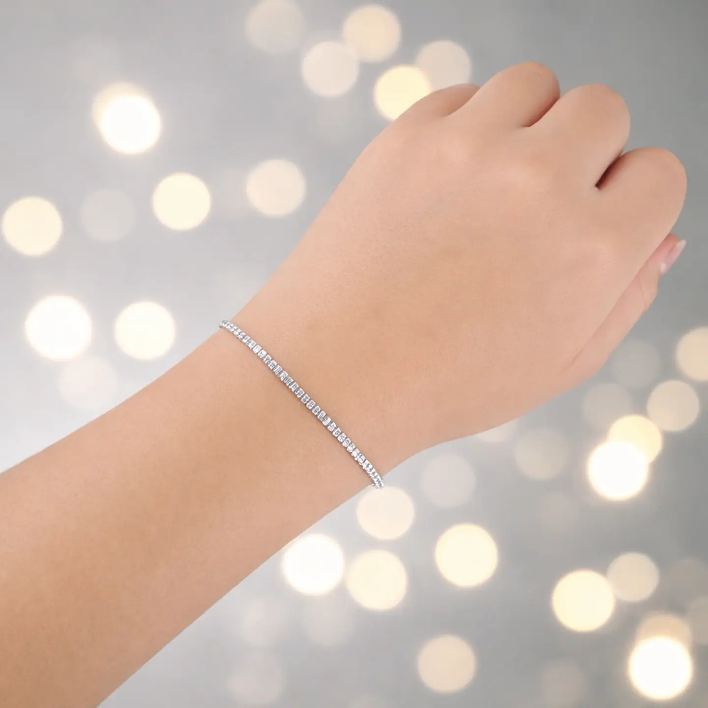 Pulsera Laura | Plata 925 baño de rodio 7