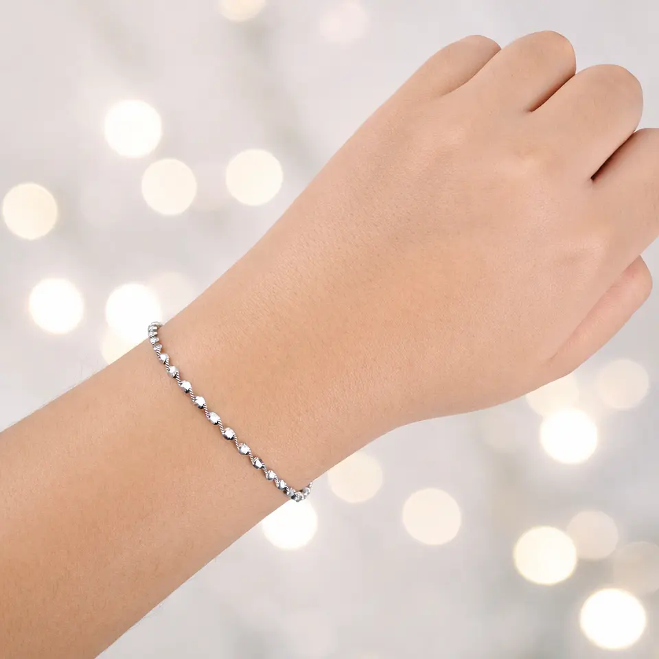 Pulsera Brisa | Plata 925 baño de rodio 6