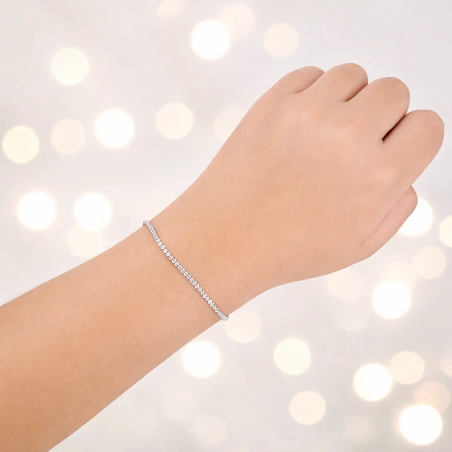 Pulsera Alianza | Plata 925 baño de rodio 6