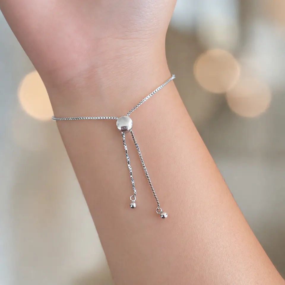 Pulsera Alianza | Plata 925 baño de rodio 7