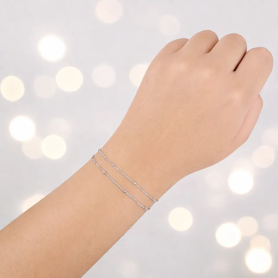 Pulsera Josefa | Plata 925 baño de rodio 5