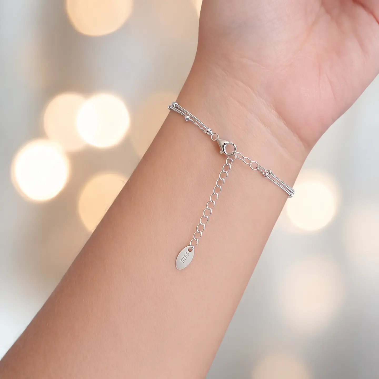 Pulsera Josefa | Plata 925 baño de rodio 6