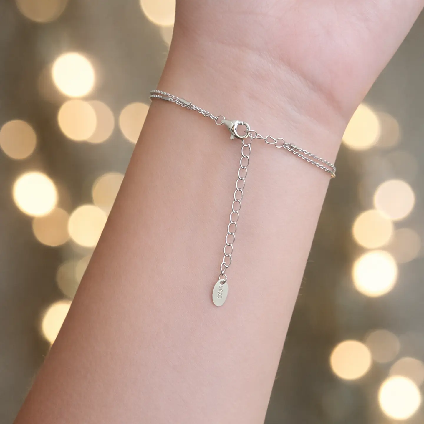Pulsera Martina | Plata 925 baño de rodio 6