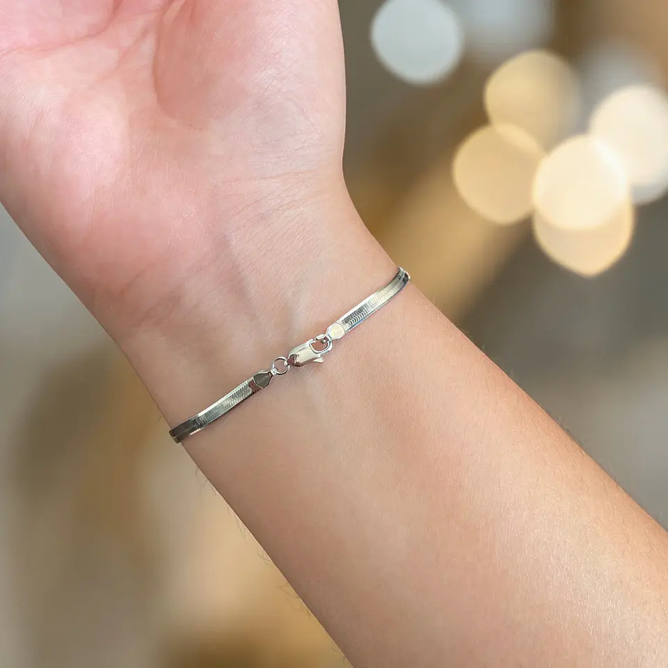 Pulsera Selene | Plata 925 baño de rodio 6