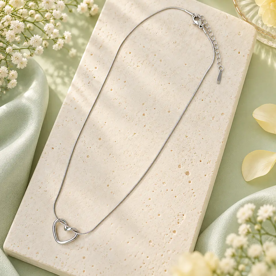 Collar Isabella Plateado 3