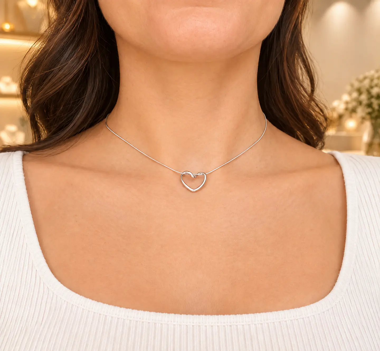Collar Isabella Plateado 2