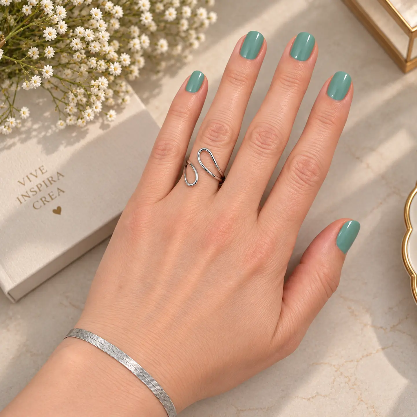 Anillo Modena Plateado 2