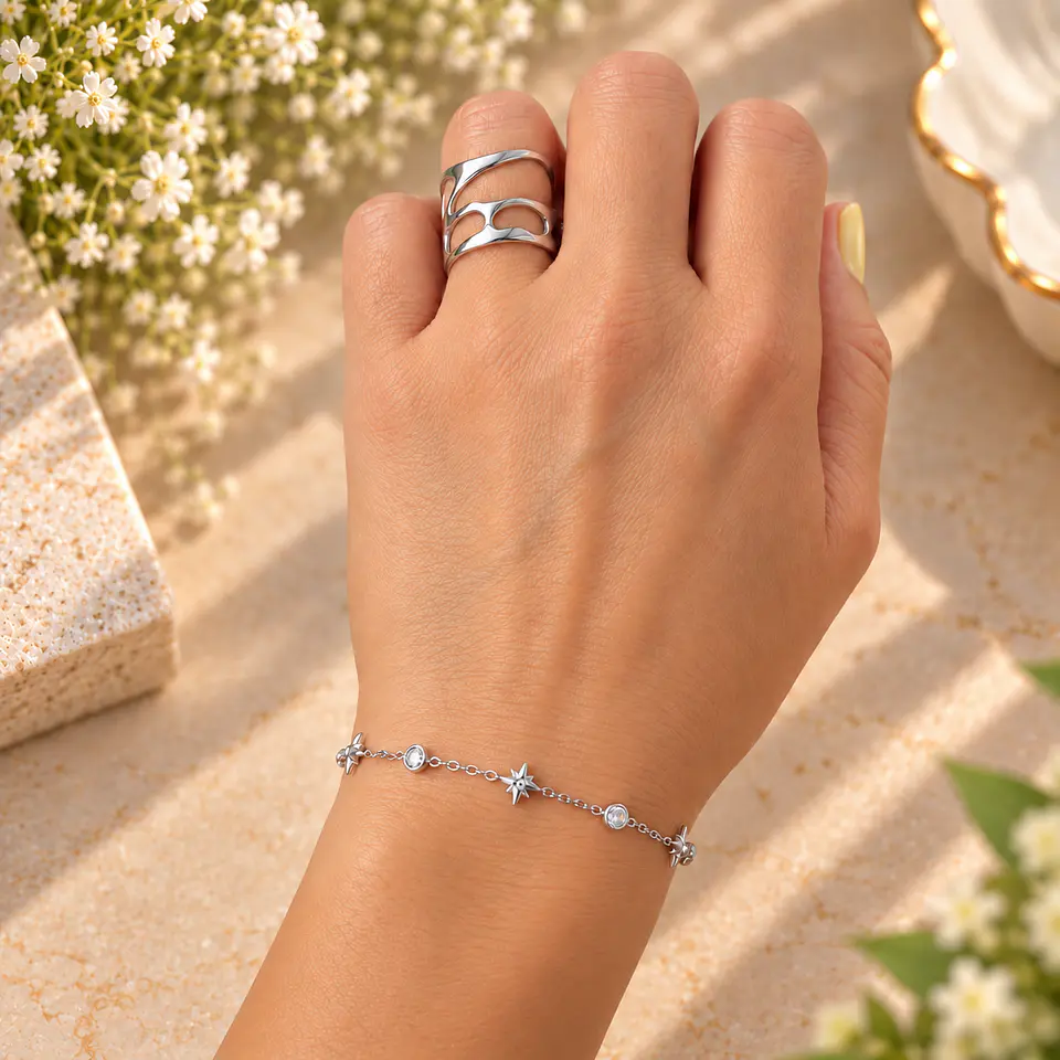Pulsera Lucilla Plateada 2