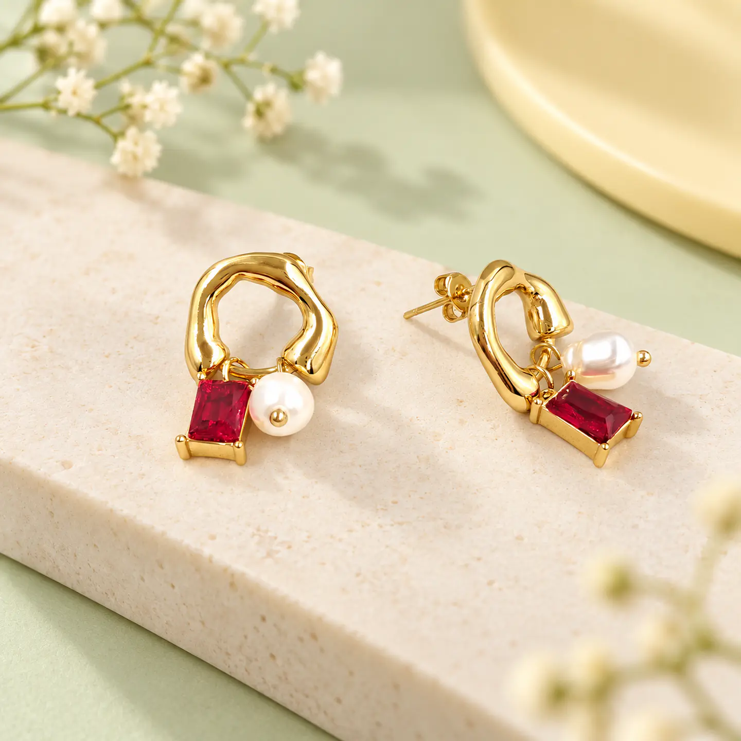 Aros Elisa Rojo 5