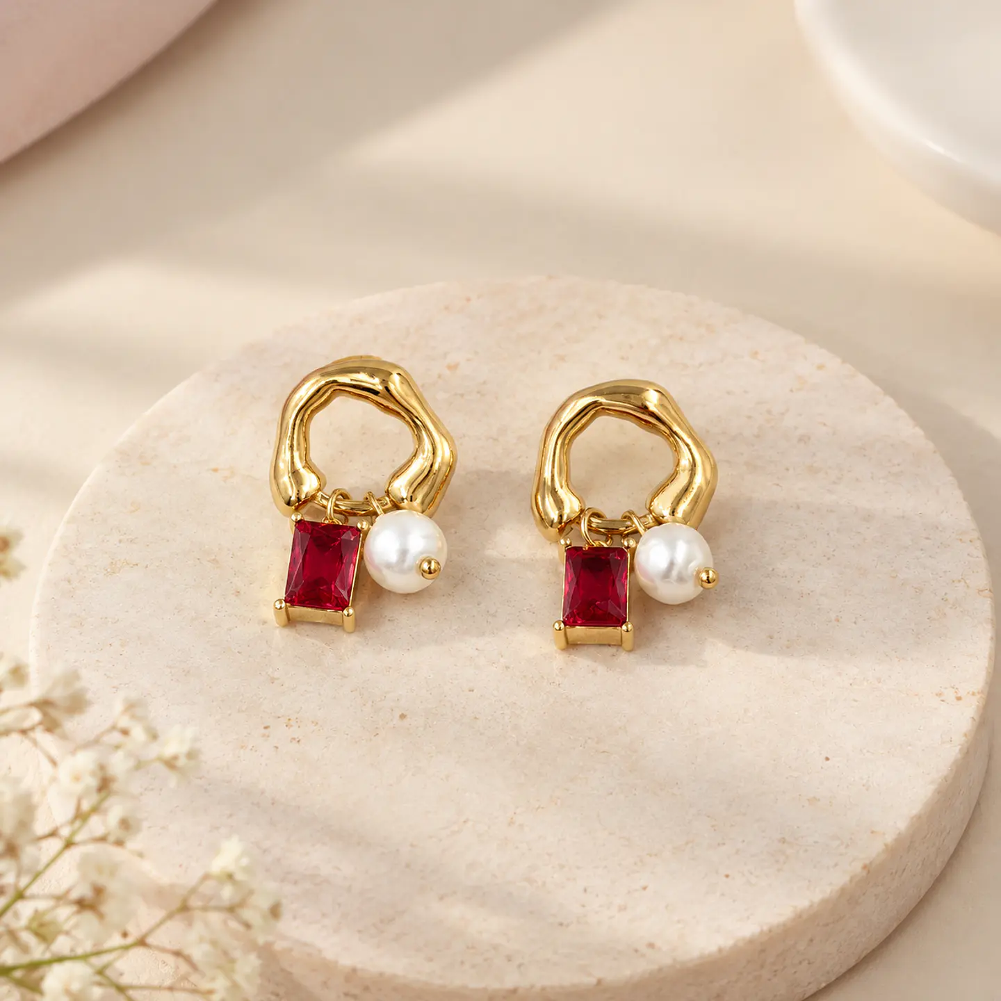 Aros Elisa Rojo 4