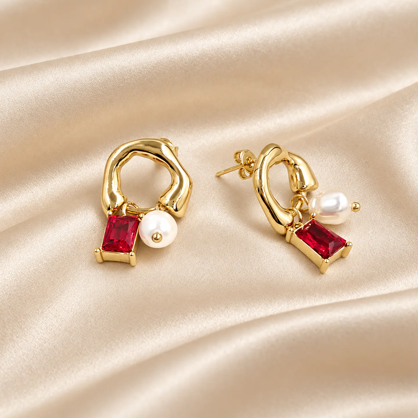 Aros Elisa Rojo 1