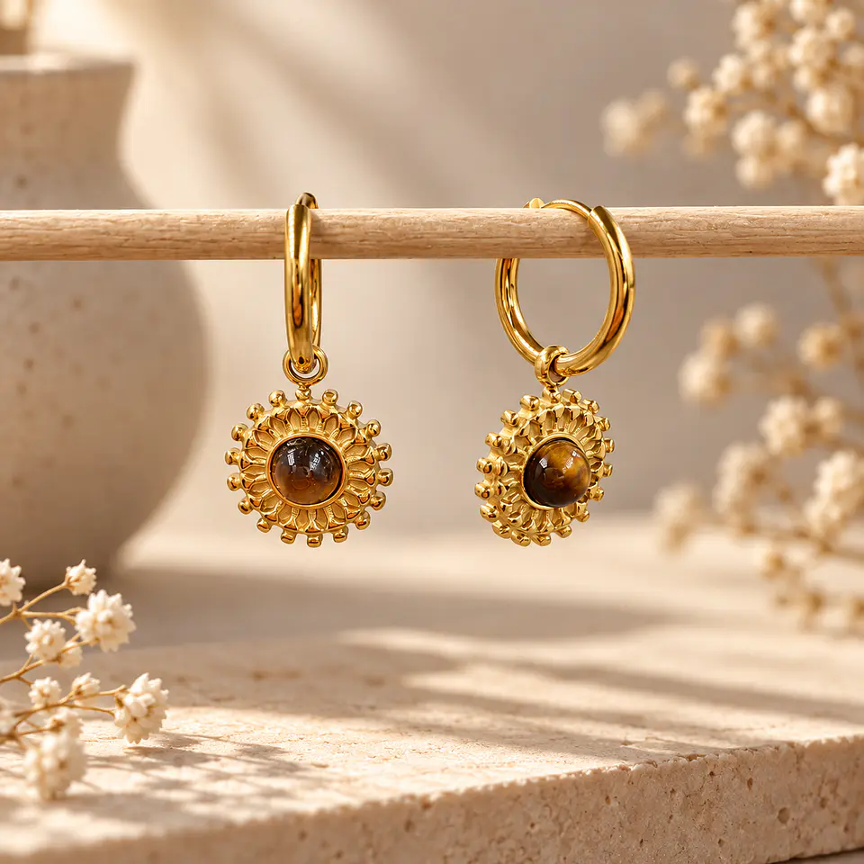 Aros Argollas Letizia Ámbar 4