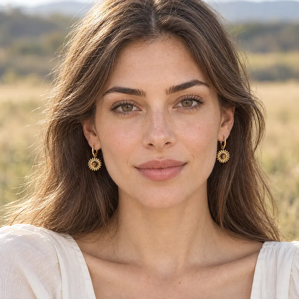 Aros Argollas Letizia Ámbar 2