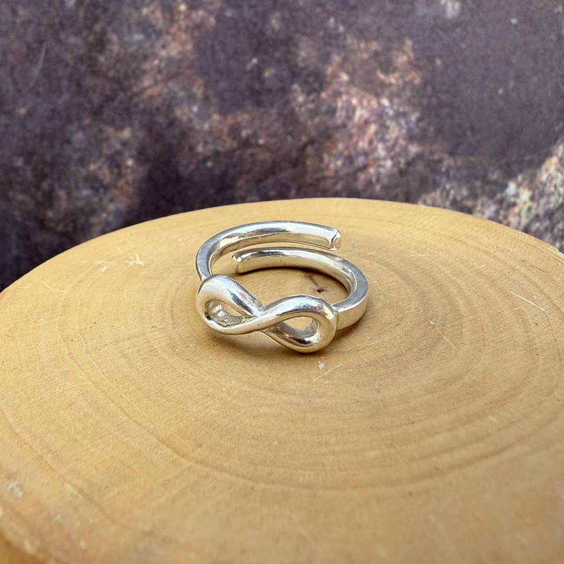 Anillo Infinito Ajustable Plata 950 1