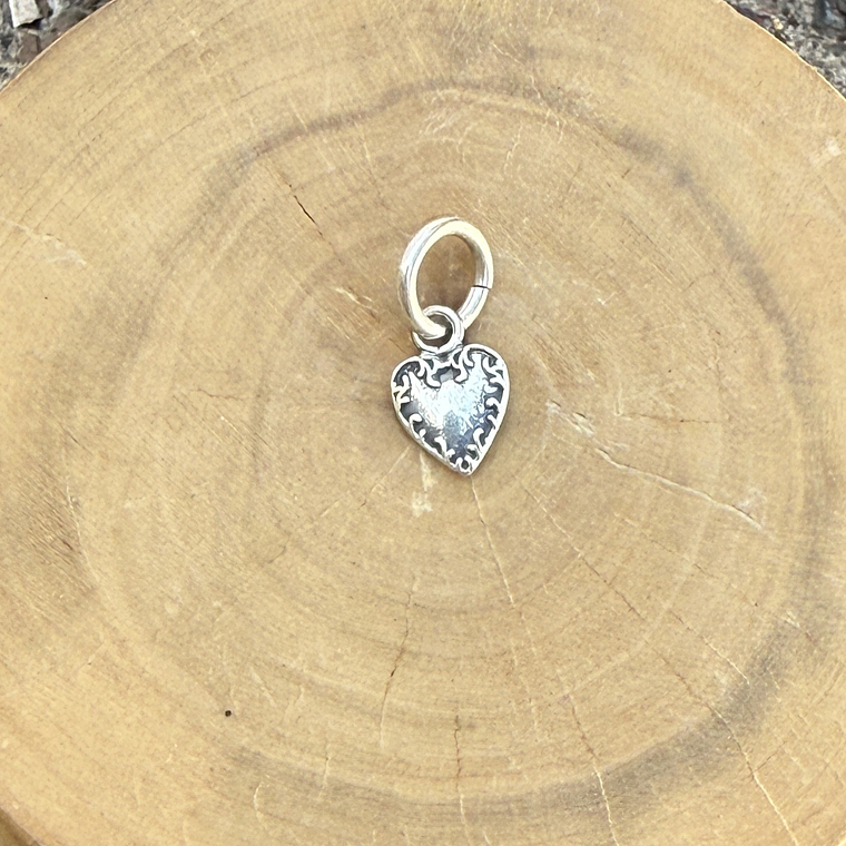 Medalla Corazón Candado de Plata 950 1