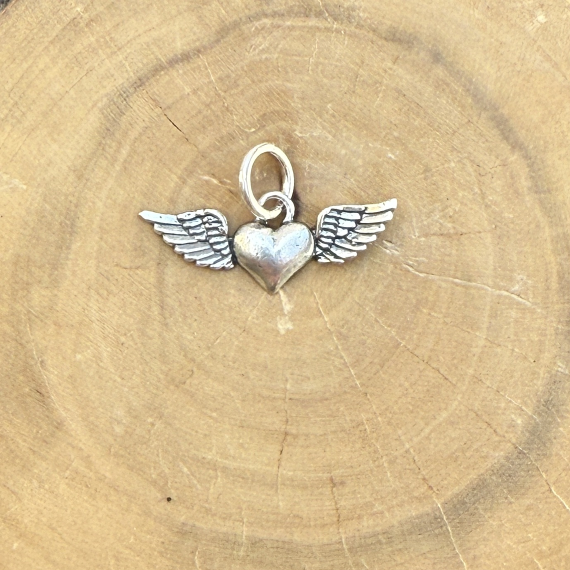 Medalla Corazón con Alas de Plata 950 1